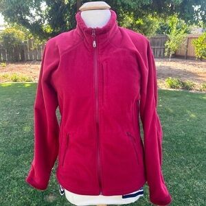 Outdoor Research Red Fleece Full Zippered Jacket Size Large